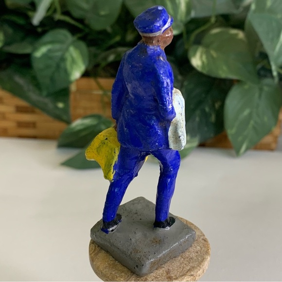 Antique Composition Figure J Hill Dining Car Attendant Toy Trico Figurine Japan - Picture 4 of 14